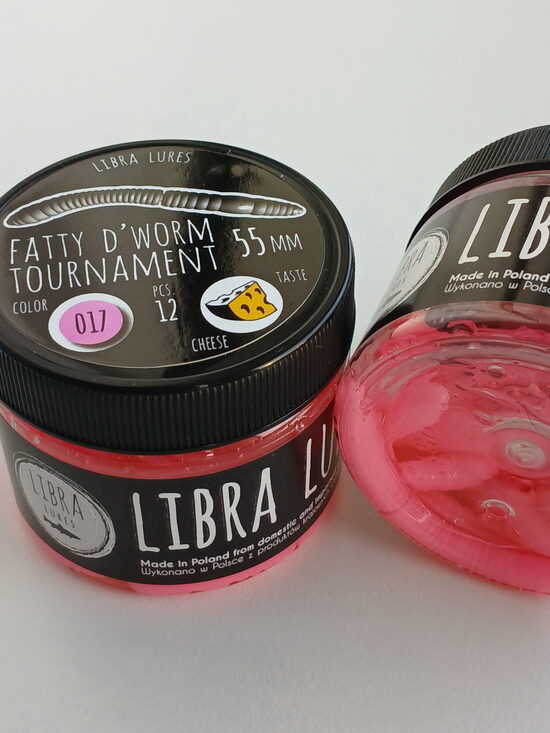Fatty D"Worm Tournament 55, 017-Bubble Gum, Cheese, 12psc/pack