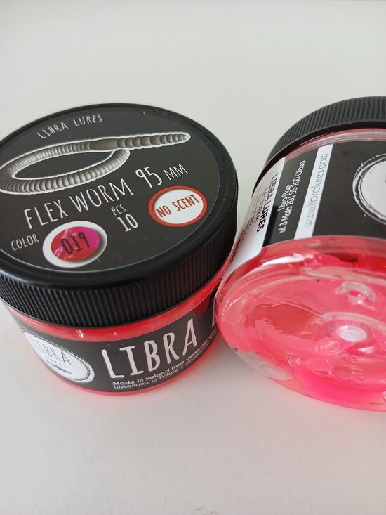 Flex Worm 95mm, 019-Hot Pink, 1,65gr, no scent, 10pcs/pack