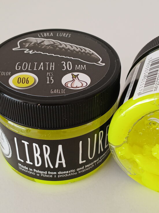 Goliath 30mm, 006-Hot Yellow, 0,8gr, Garlic, 15pcs/pack