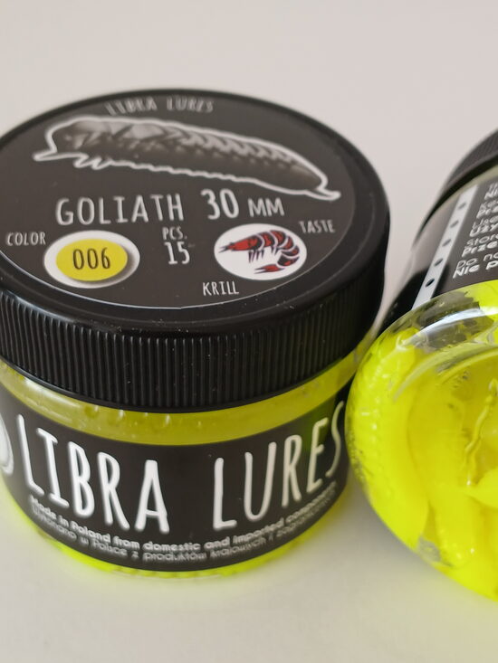 Goliath 30mm, 006-Hot Yellow, 0,8gr, Krill, 15pcs/pack