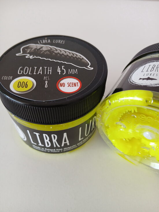 Goliath 45mm, 006-Hot Yellow, 2,9gr, no scent, 8pcs/pack