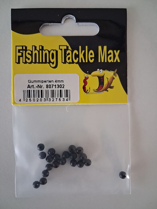 Fishing Tackle Max gumijas krellītes 4mm schwarz
