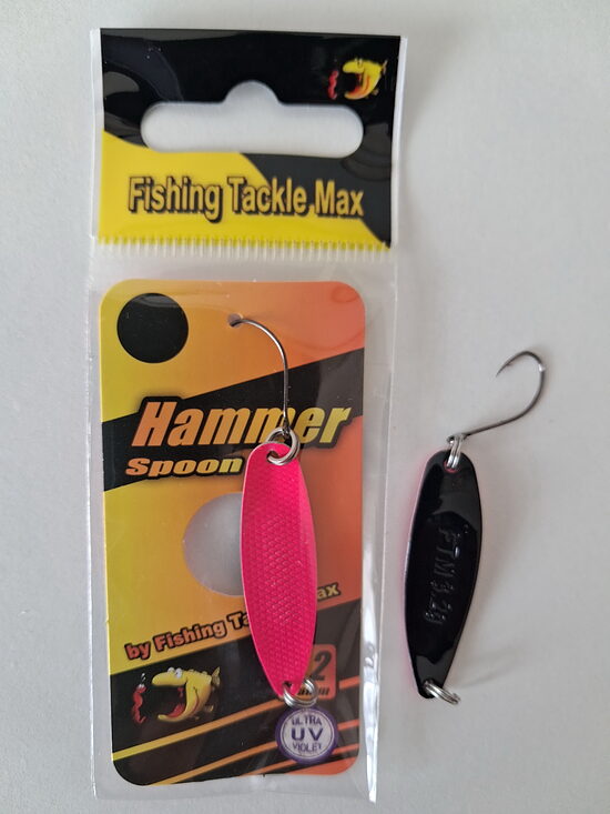 FTMAX Hammer Spoon 3.2g (Ярко-розовый / Черный)