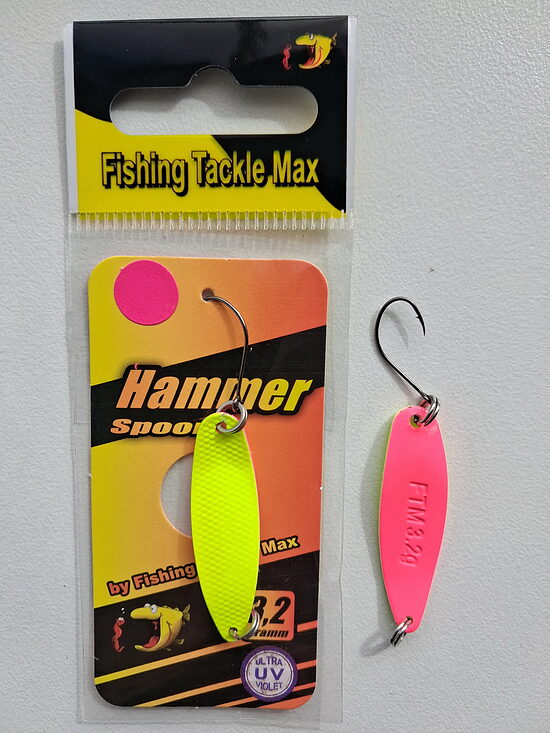 FTMAX Hammer Spoon 3.2g (Неоново-желтый / Розовый)
