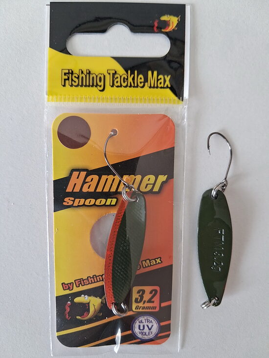  FTMAX Hammer Spoon 3.2g (Оливковый с красным / Оливковый)