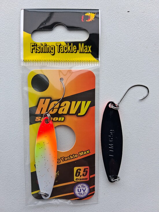 FTMAX Heavy Spoon 6.5g (Оранжевый / Белый в точку / Черный)
