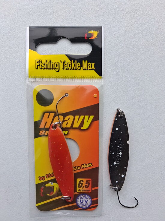 FTMAX Heavy Spoon 6.5g (Красный с блестками / Черный в точку)