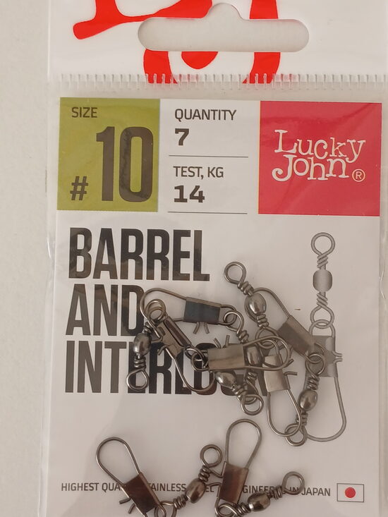 Lucky John BARREL AND INTERLOCK, size 10