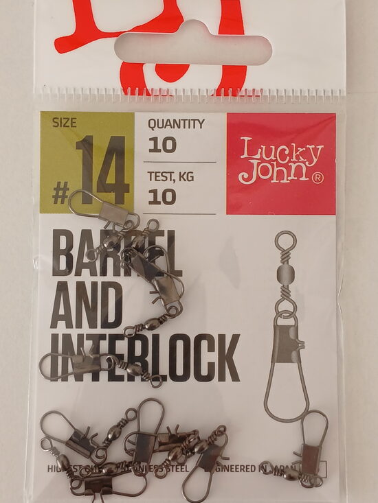 Lucky John BARREL AND INTERLOCK, size 14