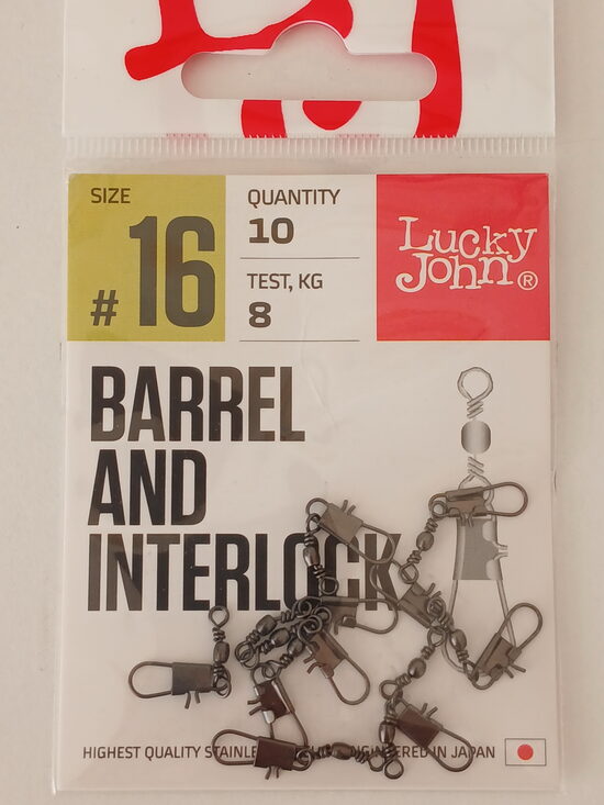 Lucky John BARREL AND INTERLOCK, size 16