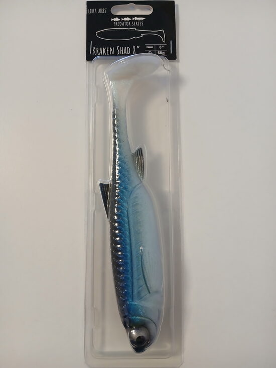Kraken Shad 8"/205mm, 003-Blue Whitefish, 60gr, 1psc/pack