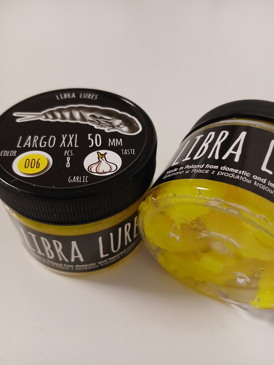 Largo XXL 50mm, 006 Hot Yellow, 4,85gr, Garlic, 8pcs/pack