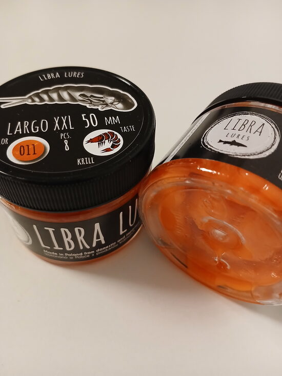 Largo XXL 50mm, 011 Hot Orange, 4,85gr, Krill, 8pcs/pack