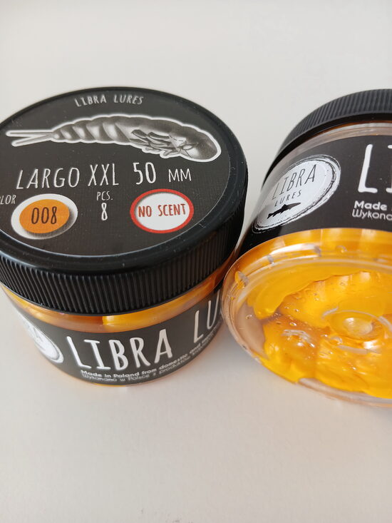 Largo XXL 50mm, 008 Dark yellow, 4,85gr, no scent, 8pcs/pack