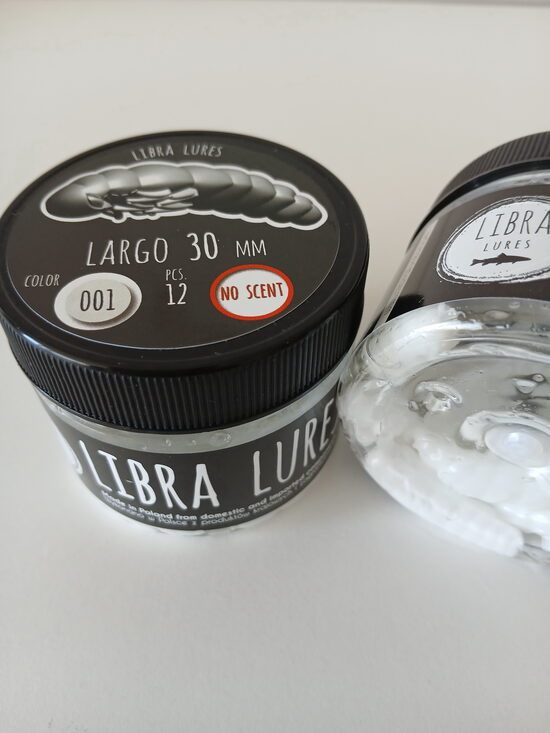 Largo 30mm, 001-White, 0,93gr, no scent, 12pcs/pack