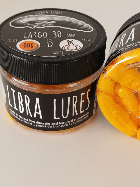 Largo 30mm, 008-Dark Yellow, 0,93gr, garlic, 12pcs/pack