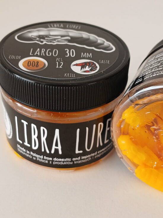 Largo 30mm, 008-Dark Yellow, 0,93gr, krill, 12pcs/pack