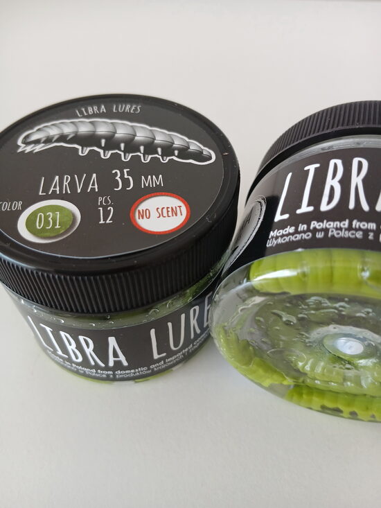 Larva 35mm, 031-Olive, 0,8gr, no scent, 12pcs/pack