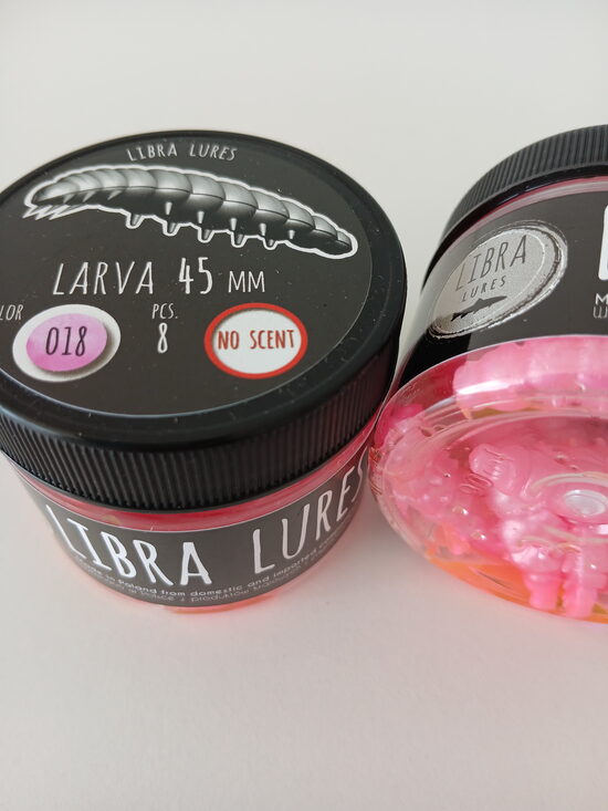 Larva 45mm, 018-Pink Pearl, 1,6gr, no scent, 8pcs/pack