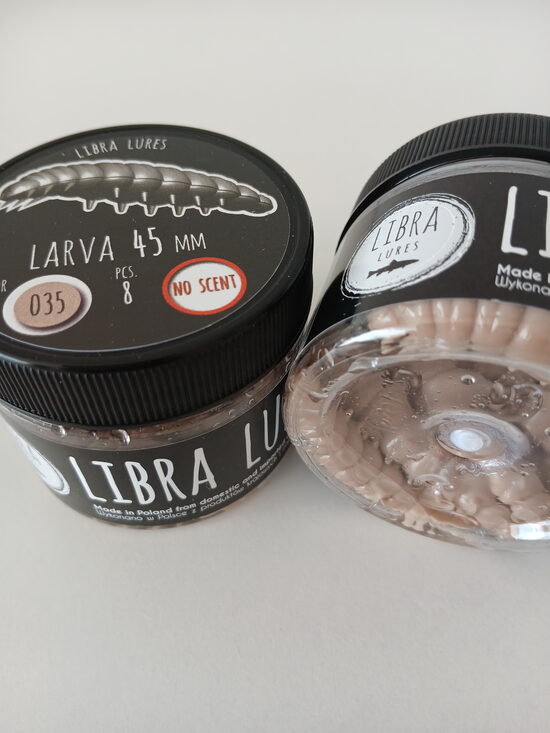Larva 45mm, 035-Pellets, 1,6gr, no scent, 8pcs/pack