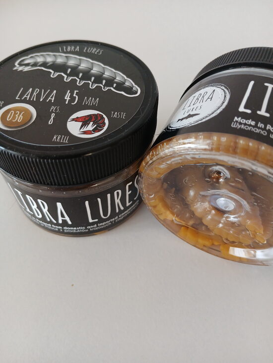 Larva 45mm, 036-Cofee Milk, 1,6gr, Krill, 8pcs/pack
