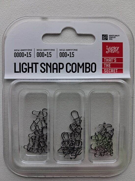  Lucky John Light Snap Combo mikro karabīņu komplekts (45 gab.)