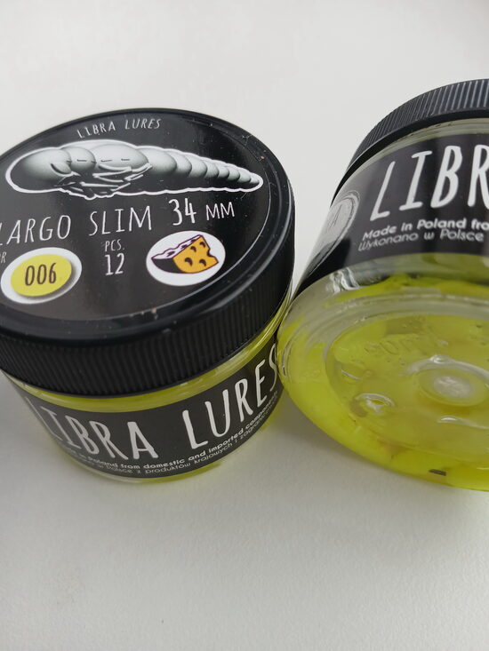 Largo Slim 34mm, 006-Hot Yellow, 0,6gr, Cheese, 12pcs/pack