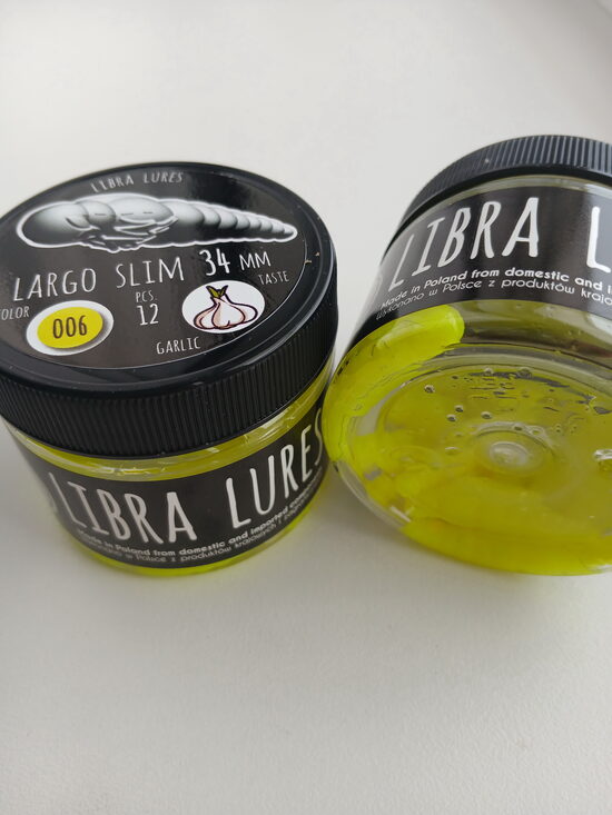 Largo Slim 34mm,006-Hot Yellow, 0,6gr, Garlic, 12pcs/pack