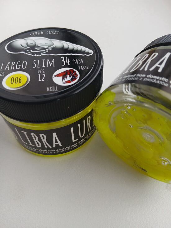 Largo Slim 34mm,006-Hot Yellow, 0,6gr, Krill, 12pcs/pack