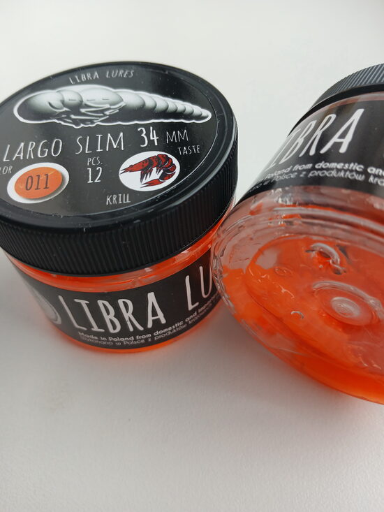Largo Slim 34mm,011-Hot Orange, 0,6gr, Krill, 12pcs/pack
