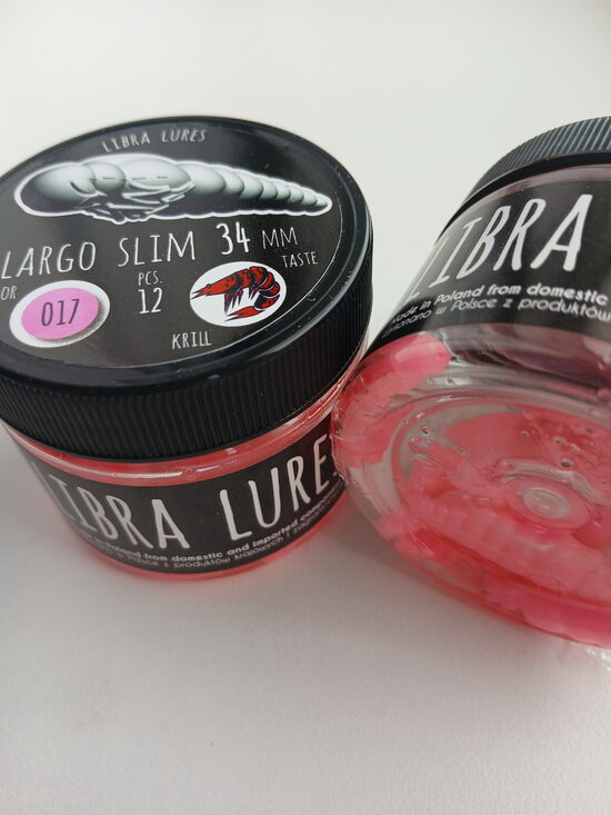 Largo Slim 34mm,017-Bubble Gum, 0,6gr, Krill, 12pcs/pack