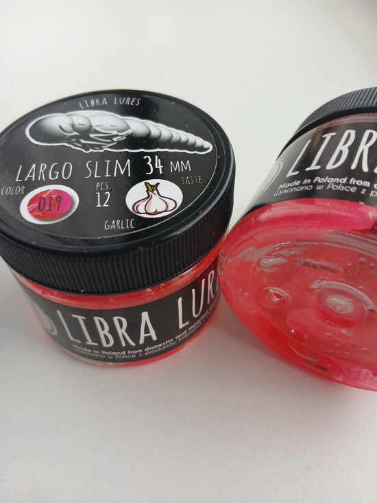 Largo Slim 34mm,019-Hot Pink, 0,6gr, Garlic, 12pcs/pack
