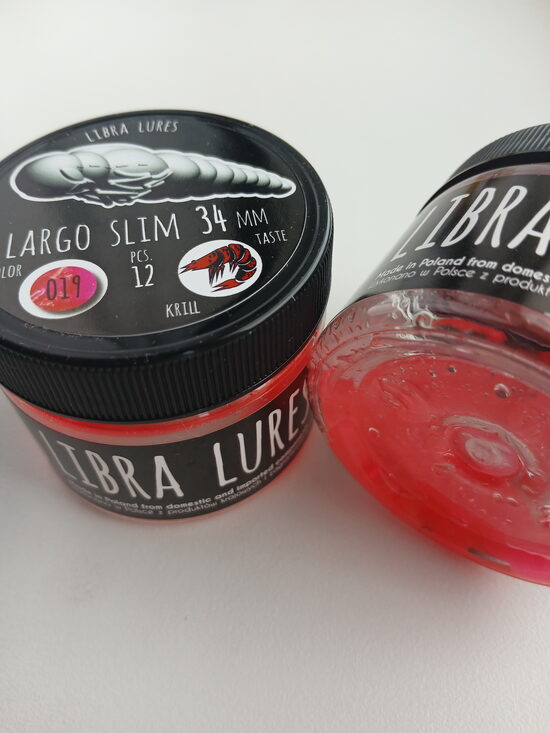 Largo Slim 34mm,019-Hot Pink, 0,6gr, Krill, 12pcs/pack