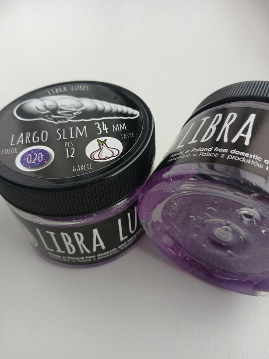 Largo Slim 34mm,020-Purple With Glitter, 0,6gr, Garlic, 12pcs/pack