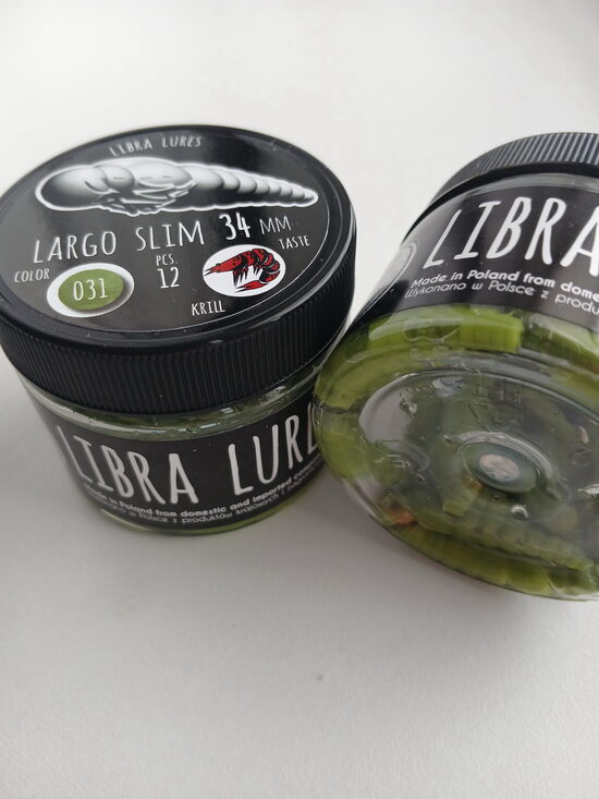 Largo Slim 34mm,031-Olive, 0,6gr, Krill, 12pcs/pack