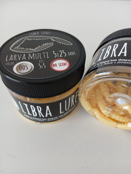 Larva multi 25mm (5x5), 005 - Cheese, 2,25gr, no scent, 25(5x5)pcs/pack