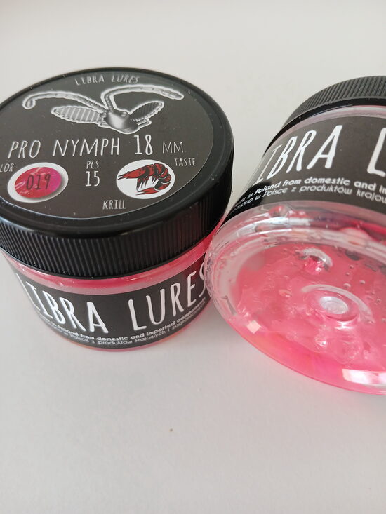 Pro Nymph 18mm, 019-Hot Pink, 0,45gr, Krill, 15pcs/pack