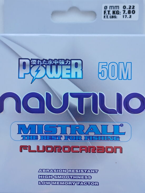 Nautilio Fluoro 50m, 0,22mm, Mistrall