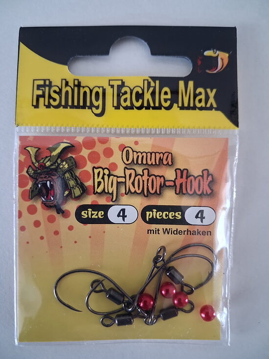 Форелевые крючки с ротором FTM Omura Big-Rotor-Hook № 4 (4 шт.)