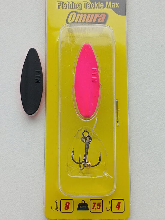 Проходная блесна FTM Omura Inline Spoon 7.5г (Pink)