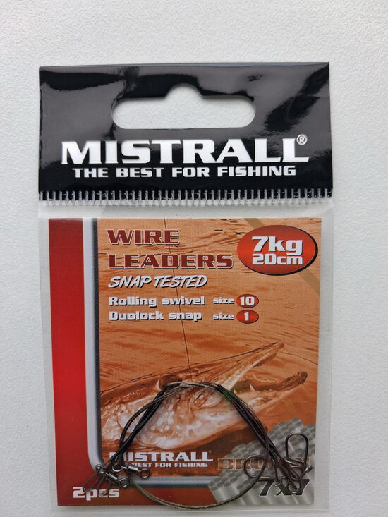 Wire Lead 7x7 Brown 7kg 20cm Roll/Dual pavadiņa