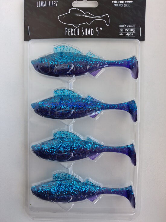Perch Shad 5"/125mm, 123-Cosmos, 21,5gr, 4pcs/pack