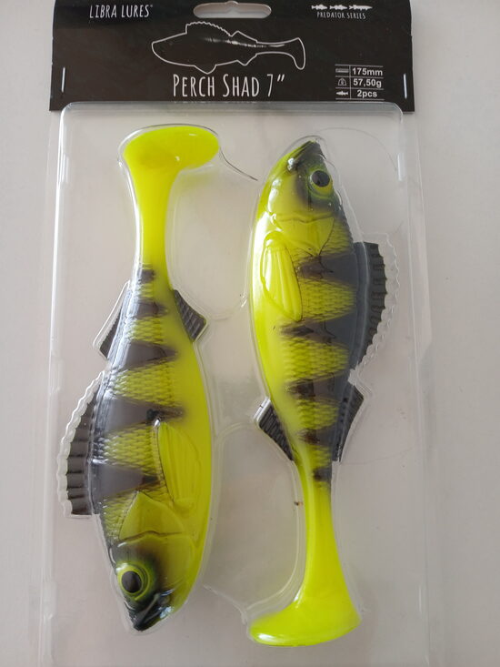 Perch Shad 7"/175mm, 006-Hot Yellow, 50gr, 2pcs/pack