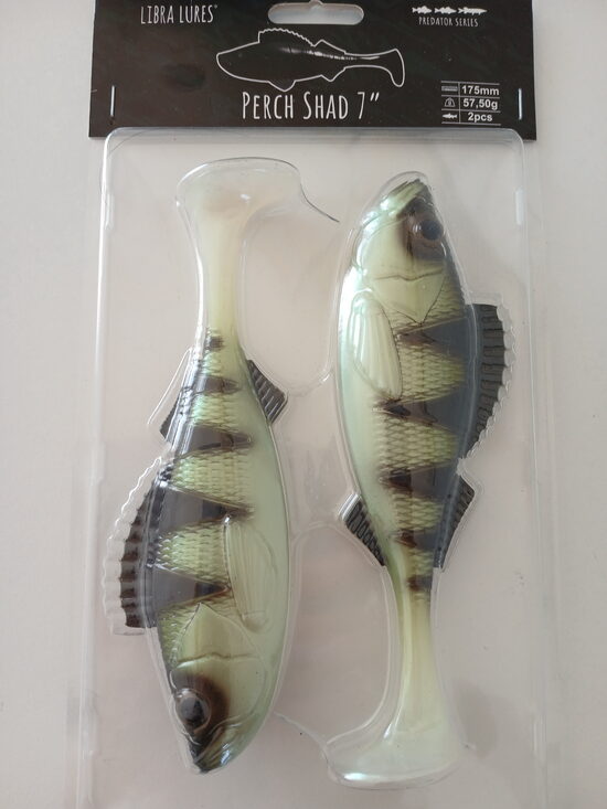 Perch Shad 7"/175mm, 031-Olive Whitefish, 50gr, 2pcs/pack