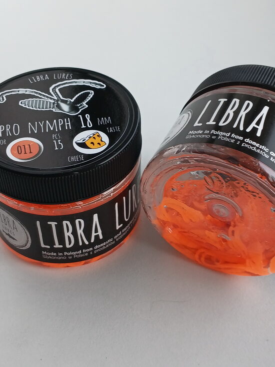 Pro Nymph 18mm, 011-Hot Orange, 0,45gr, Cheese, 15pcs/pack