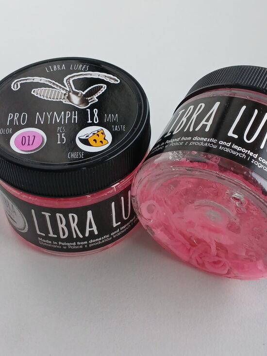 Pro Nymph 18mm, 017-Bubble Gum, 0,45gr, Cheese, 15pcs/pack