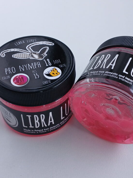 Pro Nymph 18mm, 019-Hot Pink, 0,45gr, Cheese, 15pcs/pack