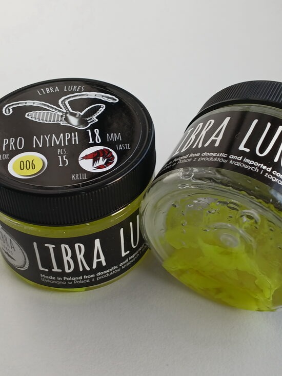 Pro Nymph 18mm, 006-Hot Yellow, 0,45gr, Krill, 15pcs/pack