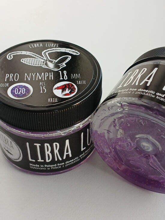 Pro Nymph 18mm, 020-Purple With Glitter, 0,45gr, Krill, 15pcs/pack