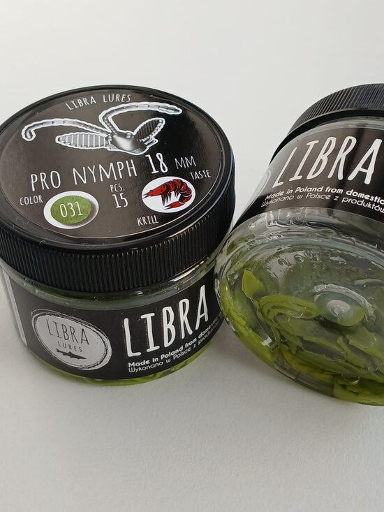 Pro Nymph 18mm, 031-Olive, 0,45gr, Krill, 15pcs/pack